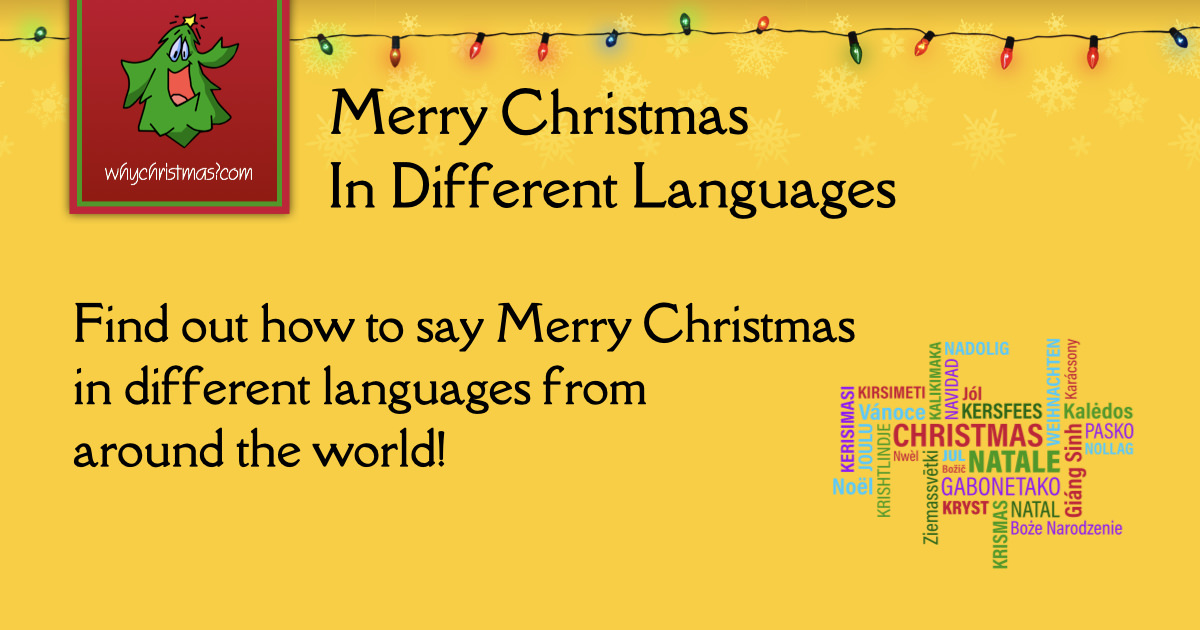 Merry Christmas In Different Languages WhyChristmas